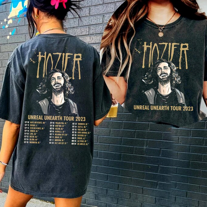 Hozeir Unreal Unearth tour 2023 tracklist Shirt